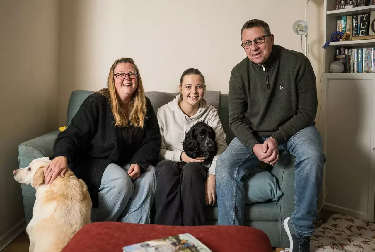 A family in their Your Home house